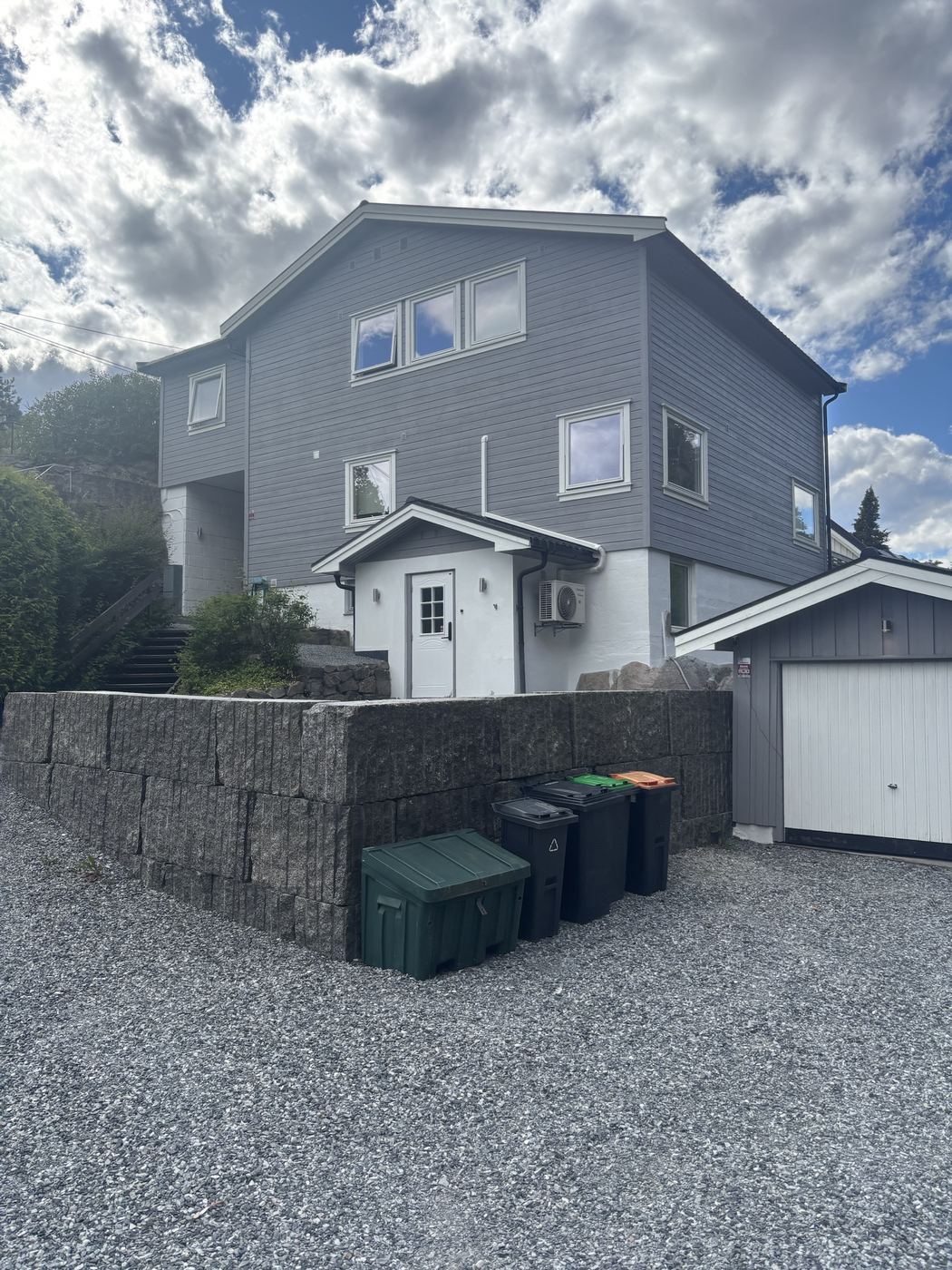The three-unit house in Skien